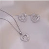 Vintage Heart-Shaped Zircon Set